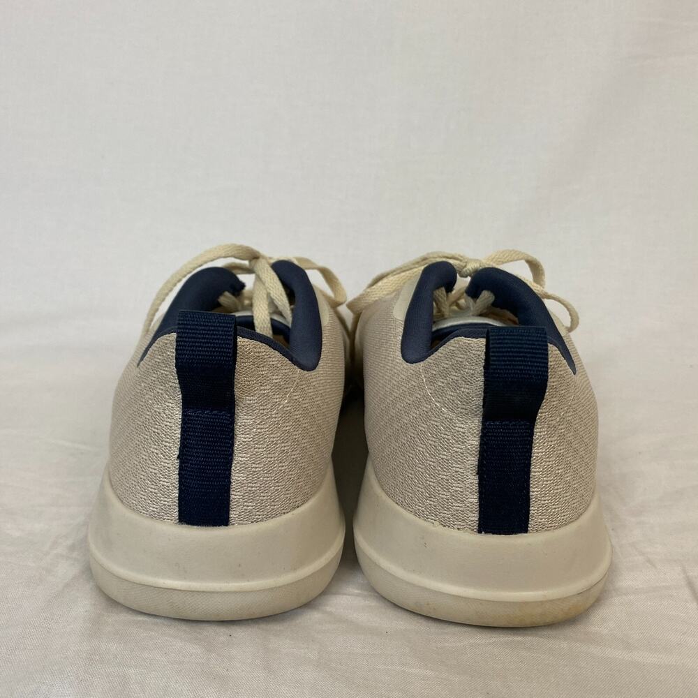 Skechers Womens 8 Sneakers Air Cooled Goga Mat Mesh Lace Up Tan Navy Blue 54060 - Picture 6 of 12